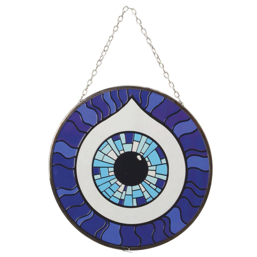 Evil Eye Stained Glass Suncatcher