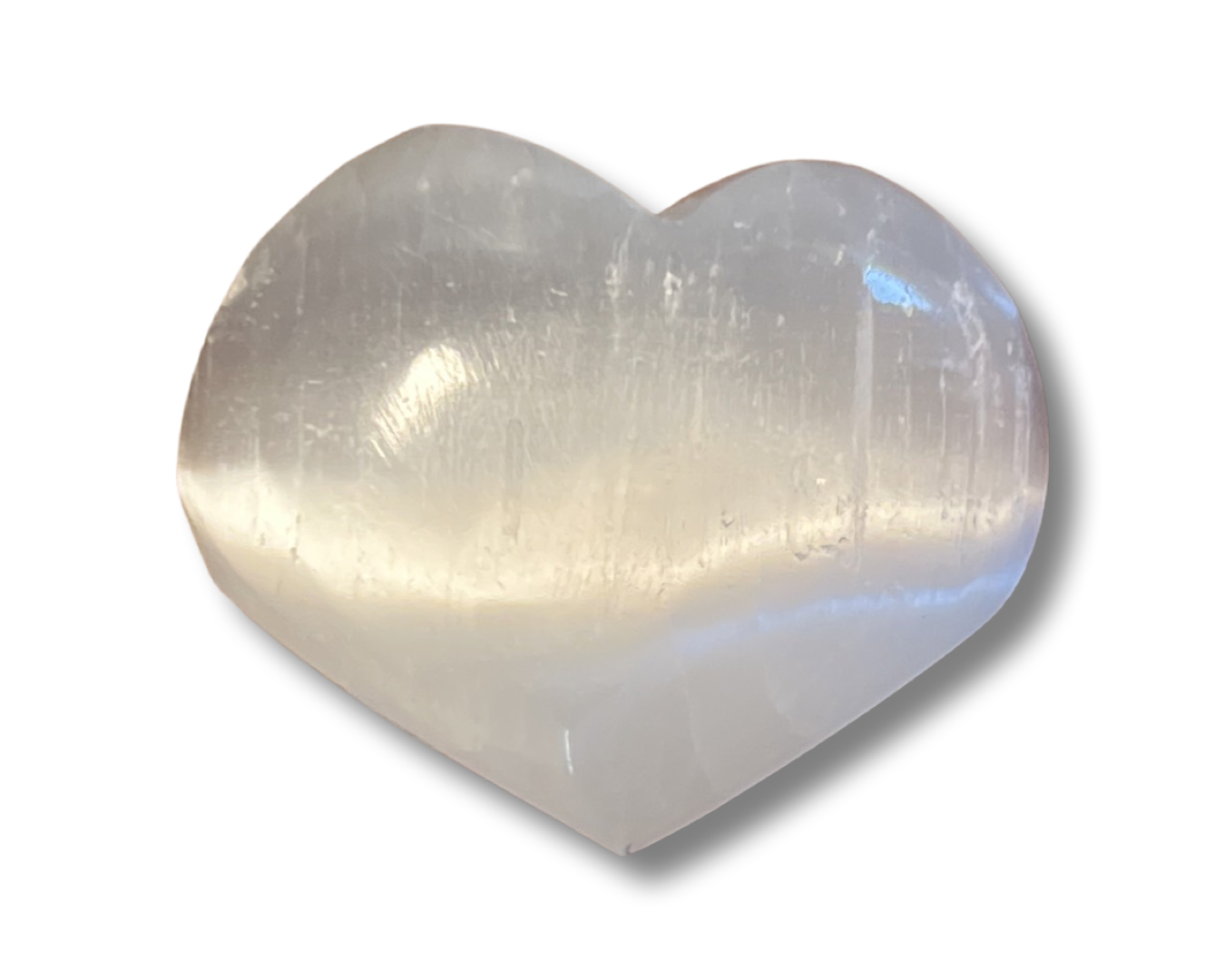 Selenite Crystal Hearts All Natural from Morocco (4-5 cm)