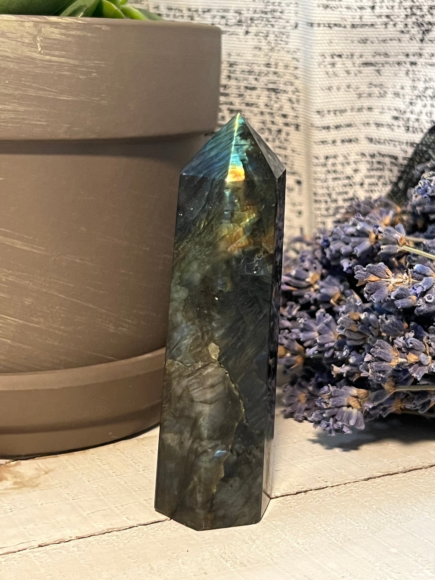 Labradorite wand